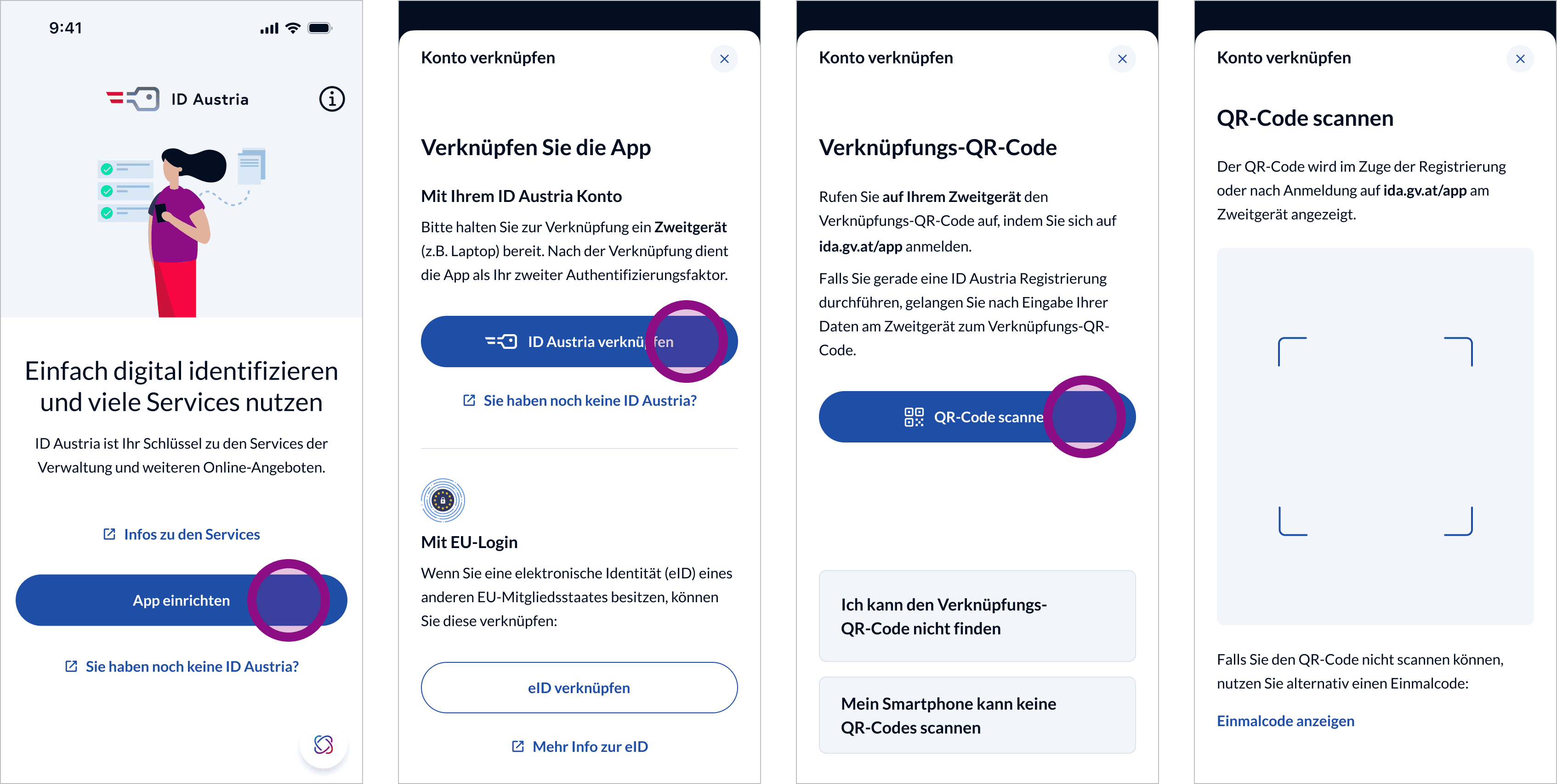 App „ID Austria“ verknüpfen